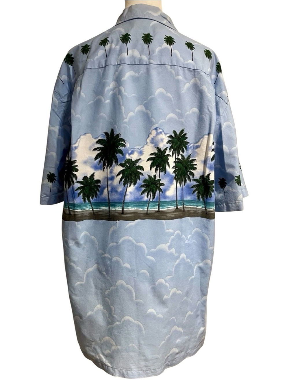 Vintage Pacific Legend Hawaiian Aloha Shirt L USA Hawaii Palm Tree Resort - Picture 3 of 5